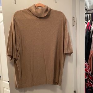 Lane Bryant tan turtle neck.